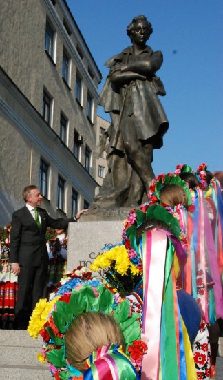 Odsłonięcie pomnika Juliusza Słowackiego w Kijowie