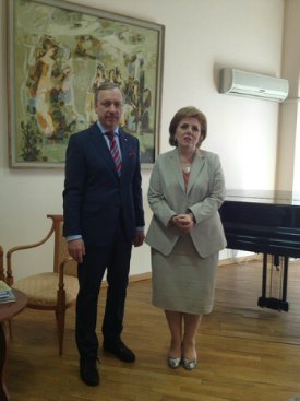 Minister Kultury Armenii Hasmik Poghosya oraz minister Bogdan Zdrojewski