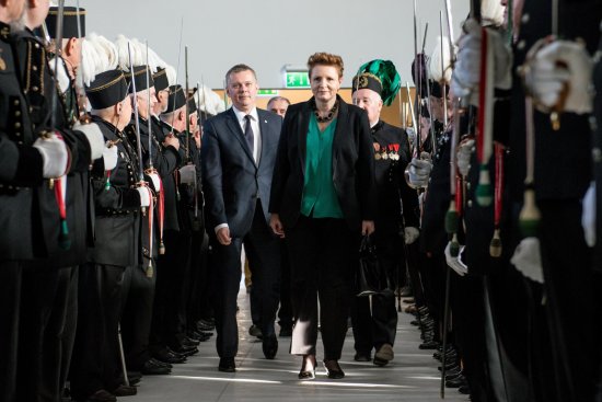 Minister Omilanowska podczas otwarcia Parku Wielokulturowego Stara Kopalnia w Wałbrzychu. Fot. PAP/Maciej Kulczyński