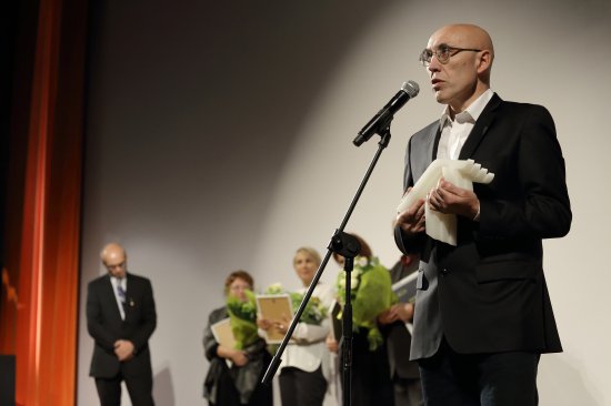 Laureat pierwszej edycji Nagrody POLIN Tomasz Pietrasiewicz - twórca i dyrektor Ośrodka Brama Grodzka. autor zdjęcia: Danuta Matloch