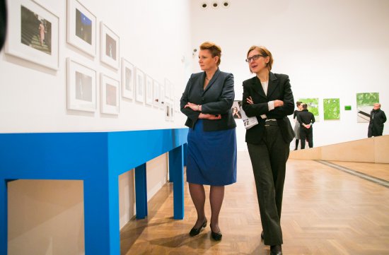 Minister Omilanowska obejrzała wystawę 6 marca br. fot. Danuta Matloch