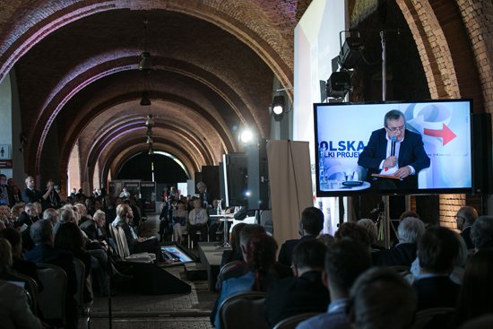 Na zdjęciu: Debata Państwo wspólne i przyjazne – instytucje XXI wieku z udziałem wicepremiera Piotra Glińskiego. autor zdjęcia: Danuta Matloch