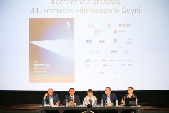 Na zdjęciu: Konferencja prasowa z udziałem wiceministra kultury Jarosława Sellina oraz dyrekcji i organizatorów 41. Festiwalu Filmowego w Gdyni. autor zdjęcia: Danuta Matloch 