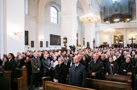 Ceremonia pożegnania Andrzeja Wajdy
