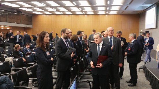 Na zdjęciu: Minister Piotr Gliński na 160. sesji Zgromadzenia Ogólnego Biura Wystaw Międzynarodowych