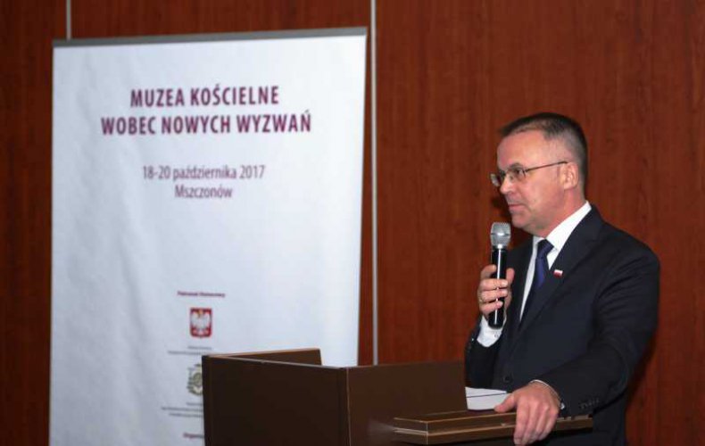 Konferencja Muzea kościelne wobec nowych wyzwań z udziałem ministra Jarosława Sellina. autor zdjęcia Robert Pasieczny