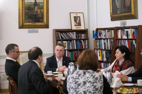 Wiceminister kultury i dziedzictwa narodowego Jarosława Sellina z delegacją grupy parlamentarnej w Radzie Najwyższej Ukrainy