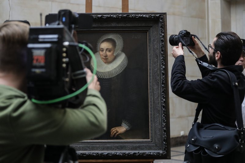 Na zdjęciu: uroczystość przekazania „Portretu damy” Melchiora Geldorpa do Muzeum Narodowego w Warszawie