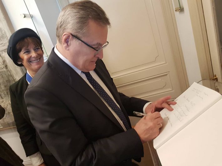 Na zdjęciu: Wicepremier Piotr Gliński podczas wizyty we Francji