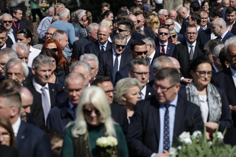 Na zdjęciu: Uroczystości na Cmentarzu Powązkowskim w Warszawie