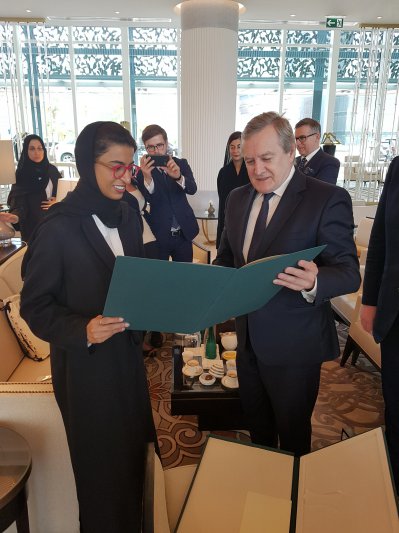 Na zdjęciu: Spotkanie ministrów kultury Polski i Zjednoczonych Emiratów Arabskich