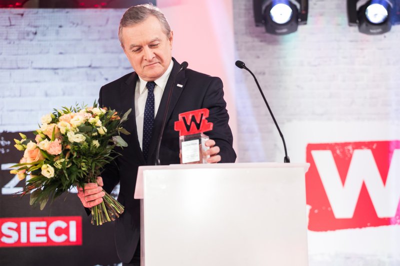 Wicepremier prof Piotr Gliński odbiera nagrodę Człowieka Wolności