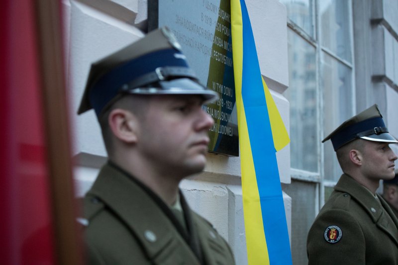 Odsłonięcie tablicy upamiętniającej Misję Wojskową Ukraińskiej Republiki Ludowej